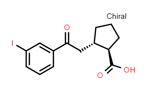 trans-2-[2-(3-Iodophenyl)-2-oxoethyl]-cyclopentane-1-carboxylic acid