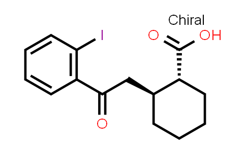 trans-2-[2-(2-Iodophenyl)-2-oxoethyl]-cyclohexane-1-carboxylic acid