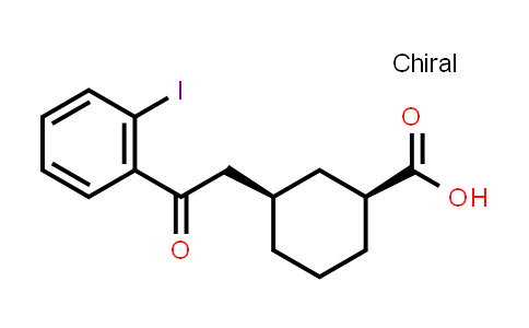 cis-3-[2-(2-Iodophenyl)-2-oxoethyl]-cyclohexane-1-carboxylic acid