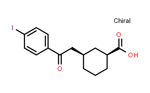 cis-3-[2-(4-Iodophenyl)-2-oxoethyl]-cyclohexane-1-carboxylic acid