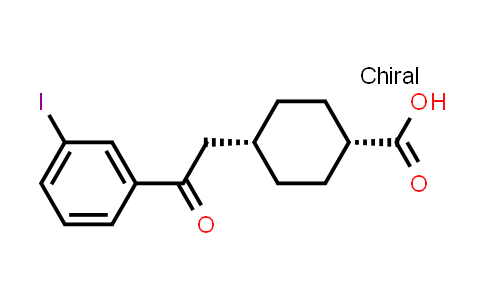 cis-4-[2-(3-Iodophenyl)-2-oxoethyl]-cyclohexane-1-carboxylic acid