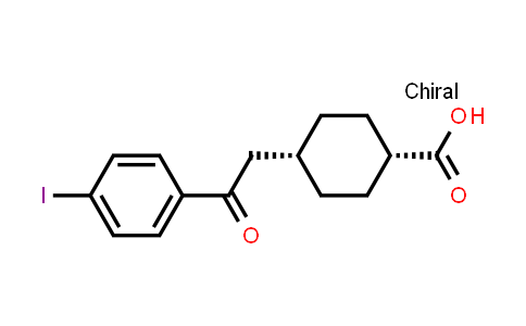 cis-4-[2-(4-Iodophenyl)-2-oxoethyl]-cyclohexane-1-carboxylic acid