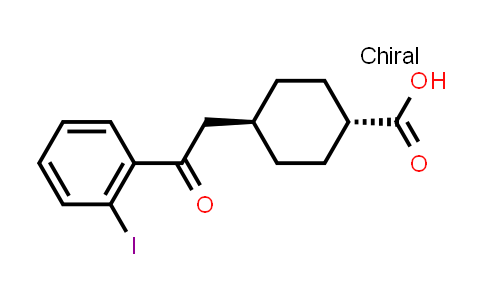 trans-4-[2-(2-Iodophenyl)-2-oxoethyl]-cyclohexane-1-carboxylic acid