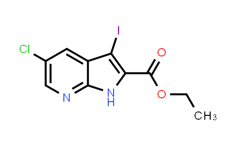 Ethyl 5-chloro-3-iodo-7-azaindole-2-carboxylate