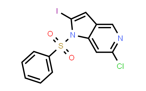 1-(Phenylsulfonyl)-6-chloro-2-iodo-5-azaindole