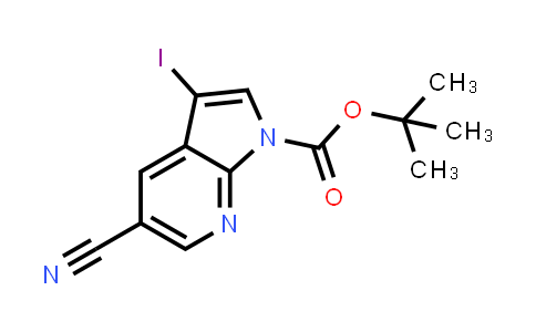 tert-Butyl 5-cyano-3-iodo-1H-pyrrolo-[2,3-b]pyridine-1-carboxylate