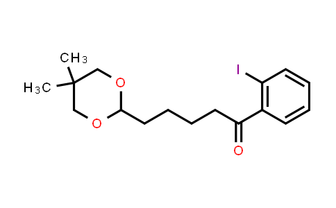 5-(5,5-Dimethyl-1,3-dioxan-2-yl)-2'-iodovalerophenone