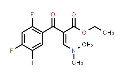 Ethyl 2-(2,4-difluoro-5-iodobenzoyl)-3-(dimethylamino)acrylate