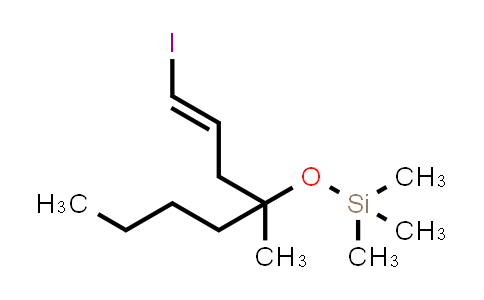 (E)-Trimethyl((1-iodo-4-methyloct-1-en-4-yl)oxy)silane