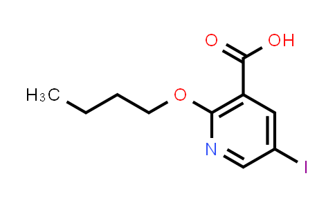 2-Butoxy-5-iodo-nicotinic acid