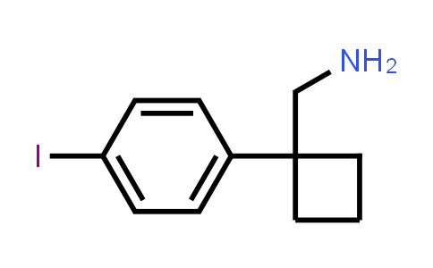 (1-(4-Iodophenyl)cyclobutyl)methanamine