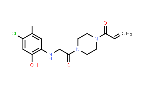 1-(4-(2-(4-Chloro-2-hydroxy-5-iodophenylamino)-acetyl)piperazin-1-yl)prop-2-en-1-one