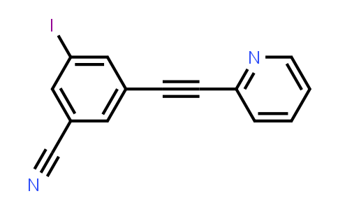 3-Iodo-5-(pyridin-2-ylethynyl)benzonitrile