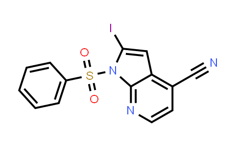 1-(Phenylsulphonyl)-4-cyano-2-iodo-7-azaindole