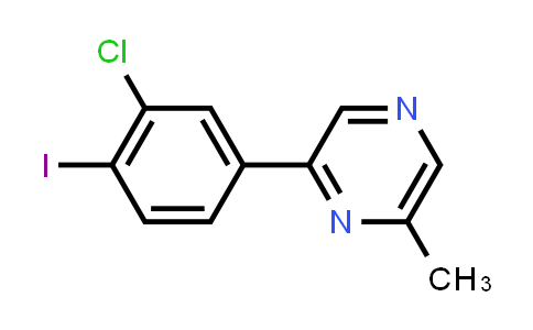 2-(3-Chloro-4-iodophenyl)-6-methylpyrazine