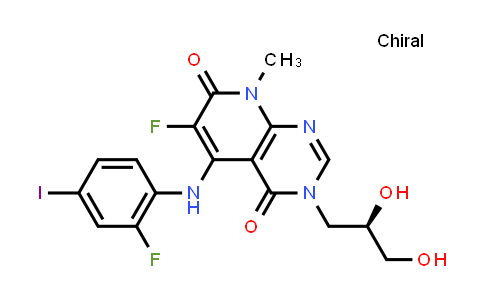 (R)-3-(2,3-Dihydroxypropyl)-6-fluoro-5-(2-fluoro-4-iodophenylamino)-8-methylpyrido[2,3-d]pyrimidine-4,7(3H,8H)-dione