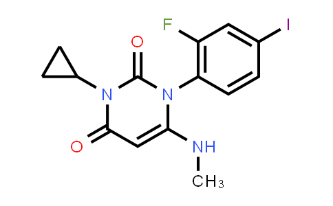 3-Cyclopropyl-1-(2-fluoro-4-iodophenyl)-6-(methylamino)pyrimidine-2,4(1H,3H)-dione