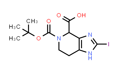 5-(tert-Butoxycarbonyl)-2-iodo-4,5,6,7-tetrahydro-1H-imidazo[4,5-c]pyridine-4-carboxylic acid