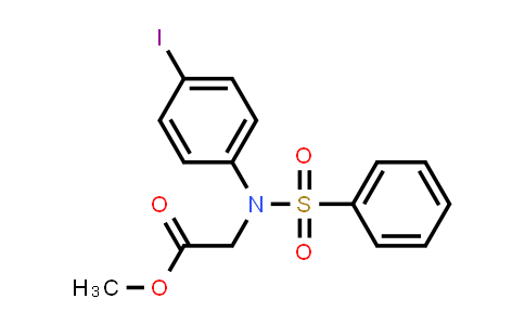 Methyl N-(4-iodophenyl)-N-(phenylsulfonyl)glycinate