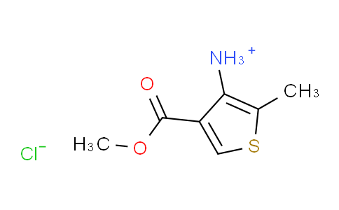 4-(methoxycarbonyl)-2-methylthiophen-3-aminium chloride
