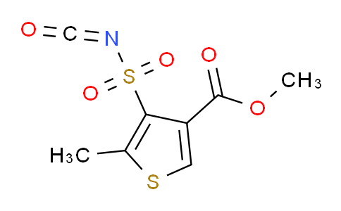 3-Thiophenecarboxylic acid, 4-(isocyanatosulfonyl)-5-methyl-, methyl ester