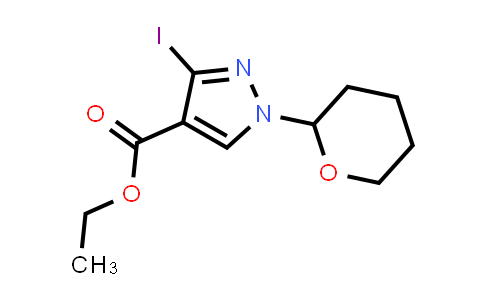 3-Iodo-1-(tetrahydro-pyran-2-yl)-1H-pyrazole-4-carboxylic acid ethyl ester