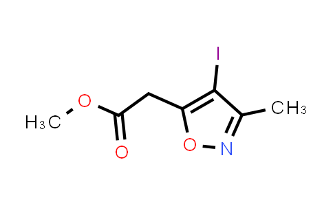 (4-Iodo-3-methylisoxazol-5-yl)acetic acid methyl ester