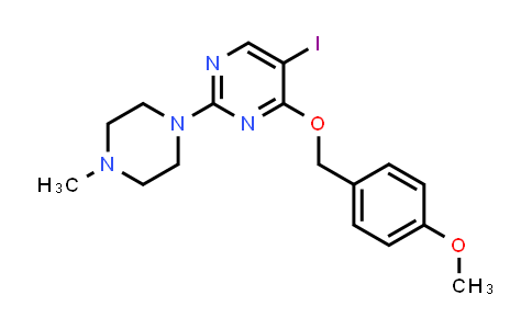 5-Iodo-4-(4-methoxybenzyloxy)-2-(4-methylpiperazin-1-yl)pyrimidine