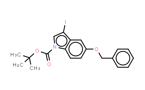 5-(Benzyloxy)-3-iodo-1H-indole, N-BOC protected