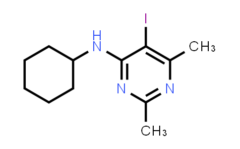 N-Cyclohexyl-5-iodo-2,6-dimethyl-4-pyrimidinamine