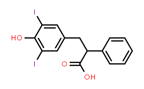 3-(4-Hydroxy-3,5-diiodophenyl)-2-phenylpropanoic acid