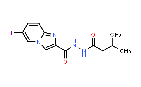 6-Iodo-N'-(3-methylbutanoyl)imidazo[1,2-a]pyridine-2-carbohydrazide