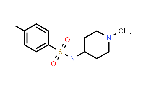 4-Iodo-N-(1-methyl-4-piperidinyl)benzenesulfonamide