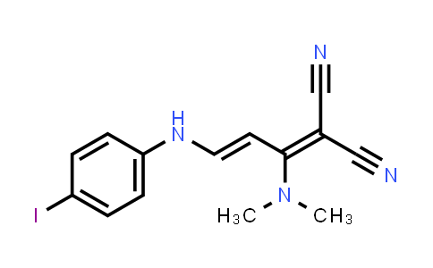 2-[1-(Dimethylamino)-3-(4-iodoanilino)-2-propenylidene]malononitrile