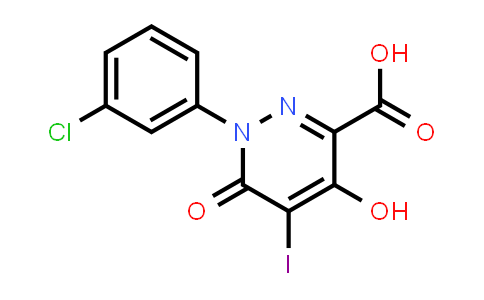 1-(3-Chlorophenyl)-4-hydroxy-5-iodo-6-oxo-1,6-dihydro-3-pyridazinecarboxylic acid