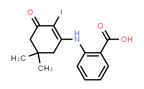 2-[(2-Iodo-5,5-dimethyl-3-oxo-1-cyclohexenyl)amino]benzenecarboxylic acid