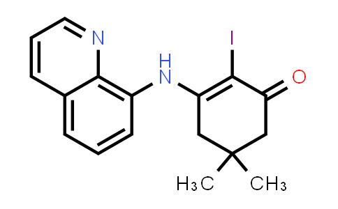 2-Iodo-5,5-dimethyl-3-(8-quinolinylamino)-2-cyclohexen-1-one