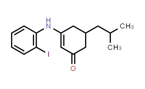 3-((2-Iodophenyl)amino)-5-(2-methylpropyl)cyclohex-2-en-1-one