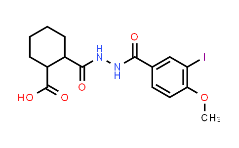 2-{[2-(3-Iodo-4-methoxybenzoyl)hydrazino]carbonyl}cyclohexanecarboxylic acid