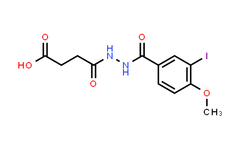 4-[2-(3-Iodo-4-methoxybenzoyl)hydrazino]-4-oxobutanoic acid