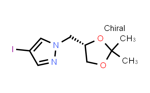 1H-Pyrazole, 1-[[(4S)-2,2-dimethyl-1,3-dioxolan-4-yl]methyl]-4-iodo-