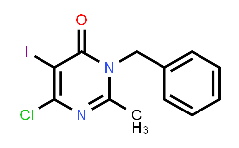 3-Benzyl-6-chloro-5-iodo-2-methylpyrimidin-4(3H)-one