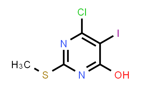 6-Chloro-5-iodo-2-methylsulfanyl-pyrimidin-4-ol