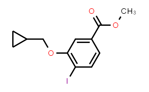 Benzoic acid, 3-(cyclopropylmethoxy)-4-iodo-, methyl ester