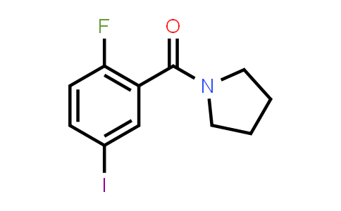 1-[(2-Fluoro-5-iodophenyl)carbonyl]pyrrolidine