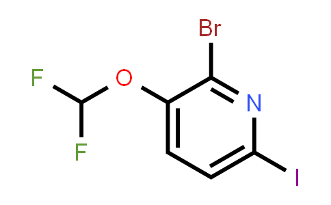 2-Bromo-3-difluoromethoxy-6-iodopyridine