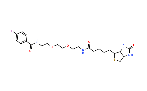 4-Iodo-N-(2-(2-(2-(5-(2-oxohexahydro-1H-thieno[3,4-d]imidazol-4-yl)pentanamido)ethoxy)ethoxy)ethyl)benzamide