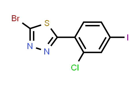 2-Bromo-5-(2-chloro-4-iodophenyl)-1,3,4-thiadiazole