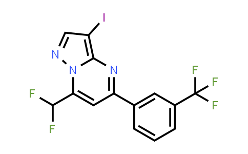 3-Iodo-7-difluoromethyl-5-(3-trifluoromethylphenyl)-pyrazolo[1,5-a]pyrimidine