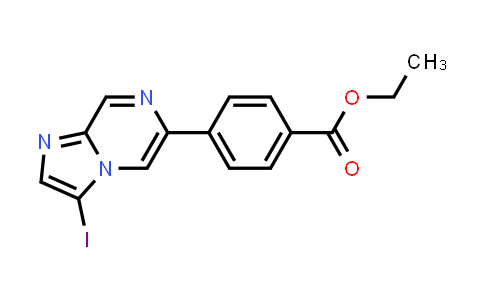 Ethyl 4-(3-iodoimidazo[1,2-a]pyrazin-6-yl)benzoate